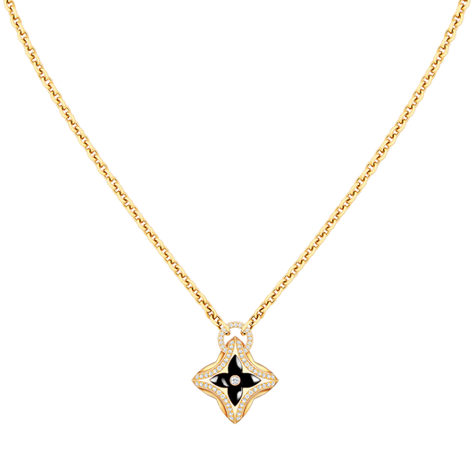 [Bling Jewelrys] STERN-ANHÄNGER ROSÉGOLD DIAMANT-HALSKETTE