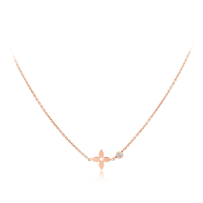 [Bling Jewelrys ]BLOSSOM PENDANT PINK GOLD AND DIAMOND