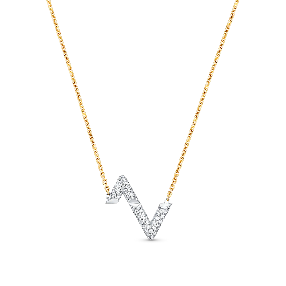 [Bling Jewelrys] VOLT SILBER DIAMANT ANHÄNGER HALSKETTE