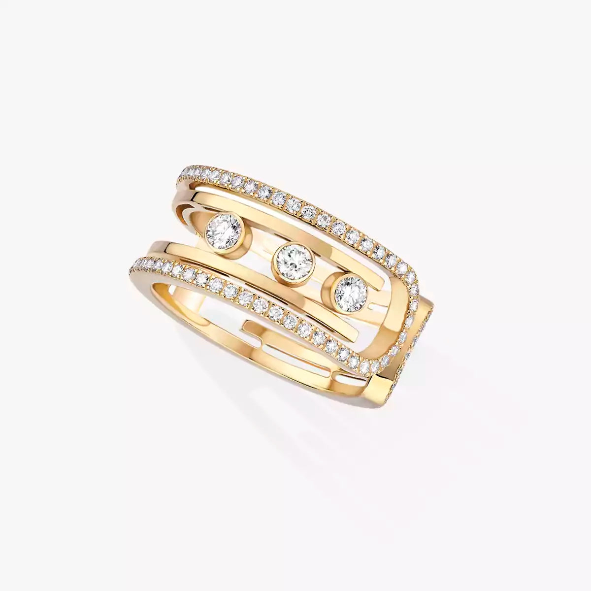 [Bling Jewelrys]Move 10th Diamond Ring in Gold
