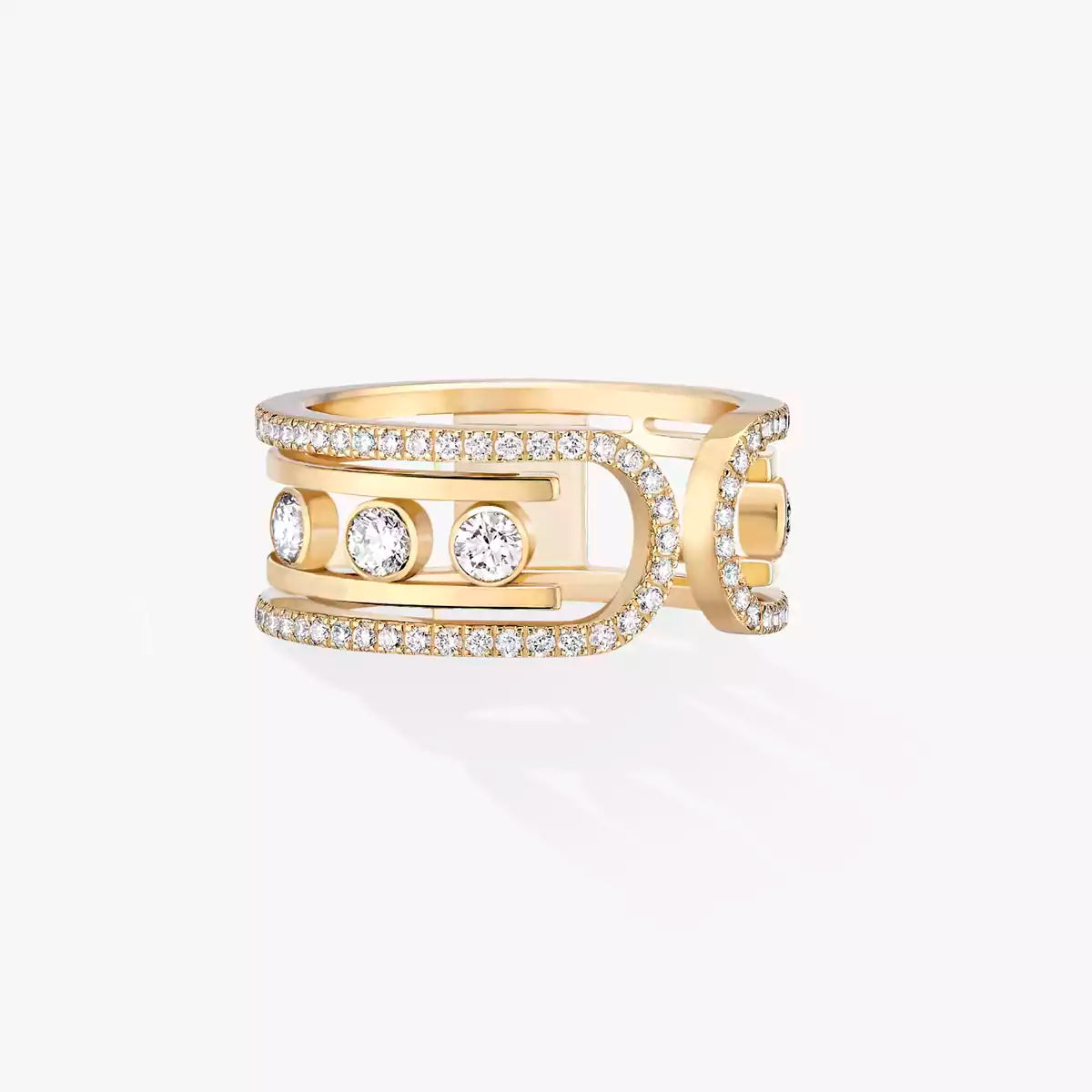[Bling Jewelrys]Move 10th Diamond Ring in Gold