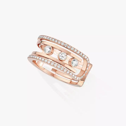 [Bling Jewelrys]Move 10th Diamond Ring in Gold