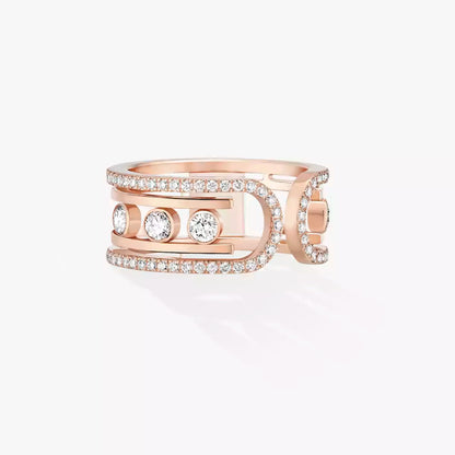 [Bling Jewelrys]Move 10th Diamond Ring in Gold
