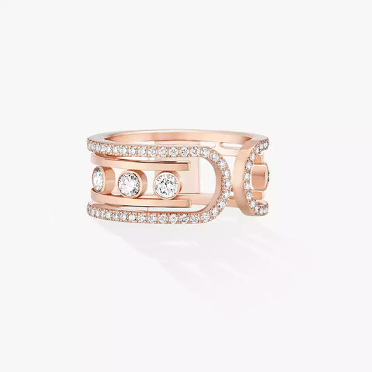[Bling Jewelrys]Move 10th Diamond Ring in Gold
