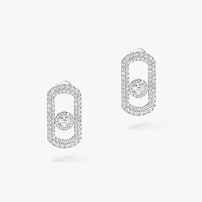 [Bling Jewelry] So Move Pavé-Diamantohrringe in Silber