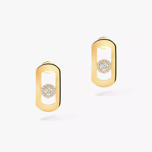 [Bling Jewelrys]So Move Diamantohrringe in Gelbgold