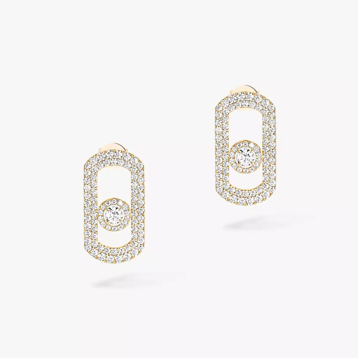 [Bling Jewelry] So Move Pavé-Diamantohrringe in Silber
