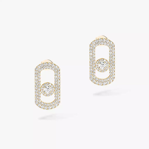 [Bling Jewelry] So Move Pavé-Diamantohrringe in Silber