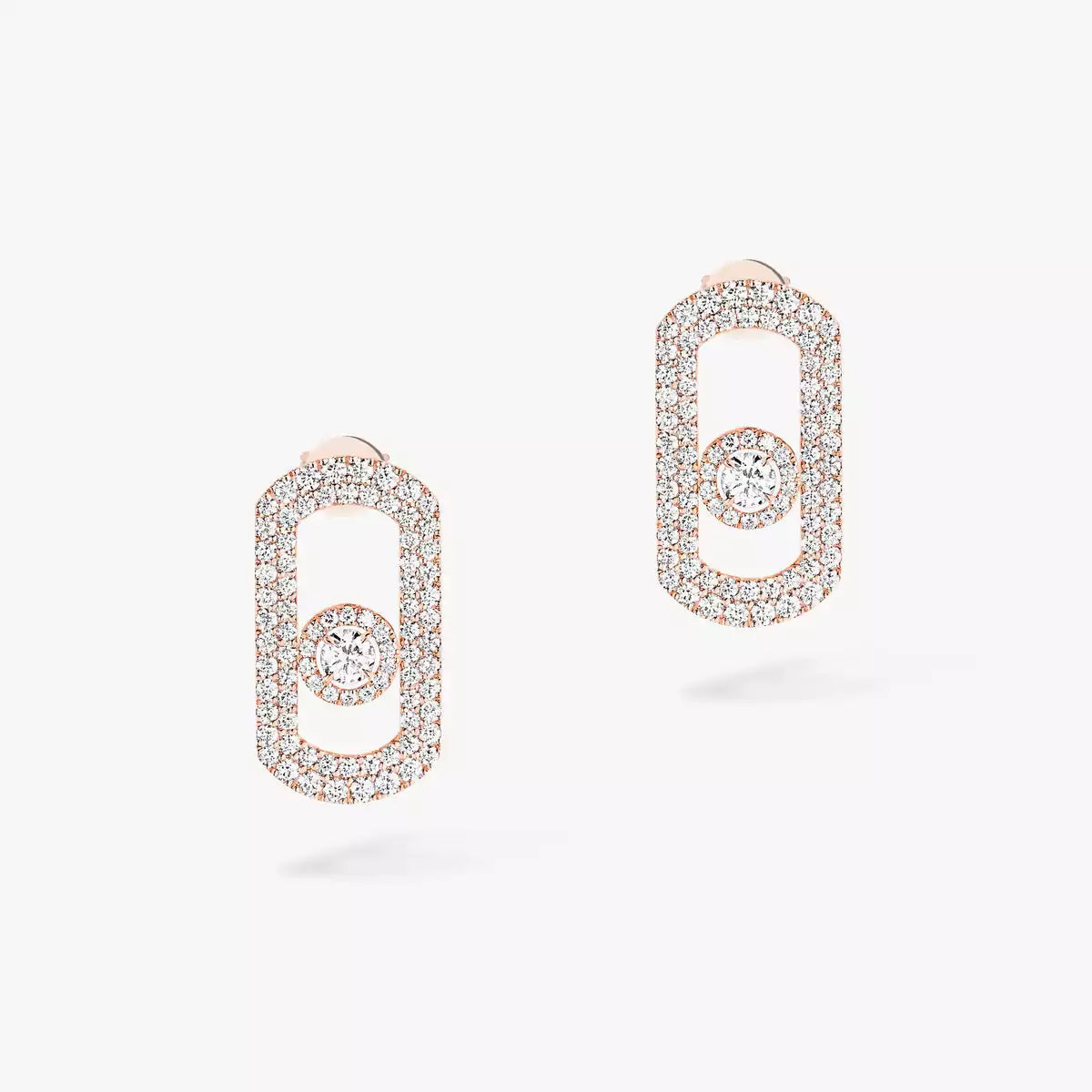 [Bling Jewelry] So Move Pavé-Diamantohrringe in Silber