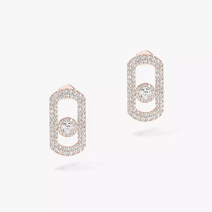 [Bling Jewelry] So Move Pavé-Diamantohrringe in Silber