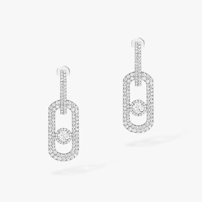 [Bling Jewelrys]So Move XL Pave_-Set Diamond Pendant Earrings