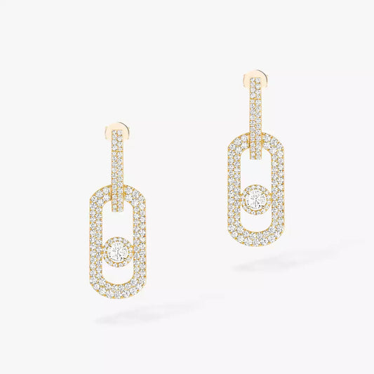 [Bling Jewelrys]So Move XL Pave_-Set Diamond Pendant Earrings