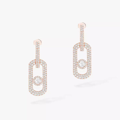 [Bling Jewelrys]So Move XL Pave_-Set Diamond Pendant Earrings