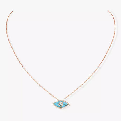 {
  "Bling Jewelrys": "ブリングジュエリー",
  "Lucky Eye Diamond Necklace in Rose Gold and Turquoise": "ラッキーアイ ダイヤモンドネックレス（ローズゴールド＆ターコイズ）"
}