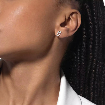 [Bling Jewelrys]Move Uno Diamond Earrings