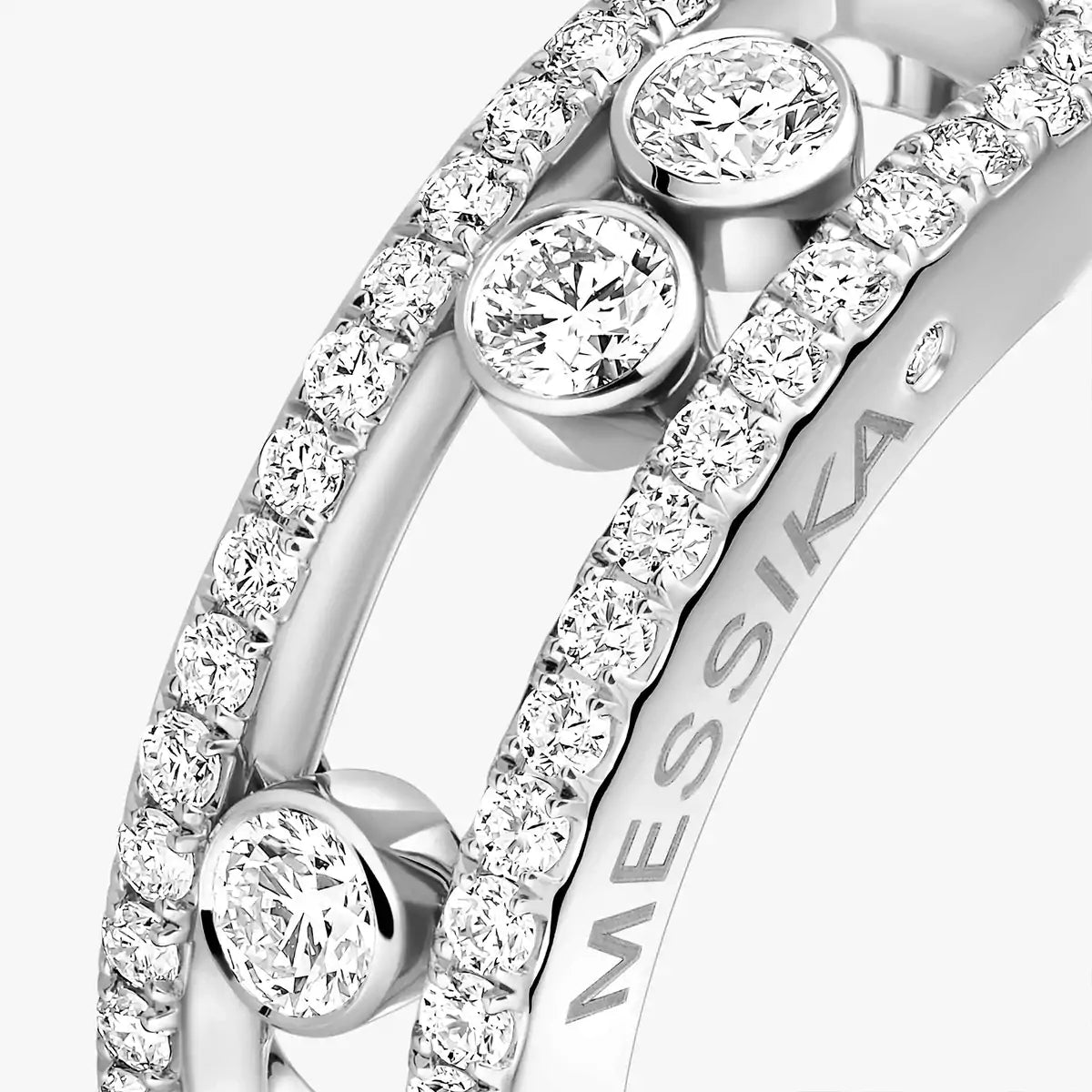 [Bling Jewelrys] Move Gold Diamond Pave_ Ring