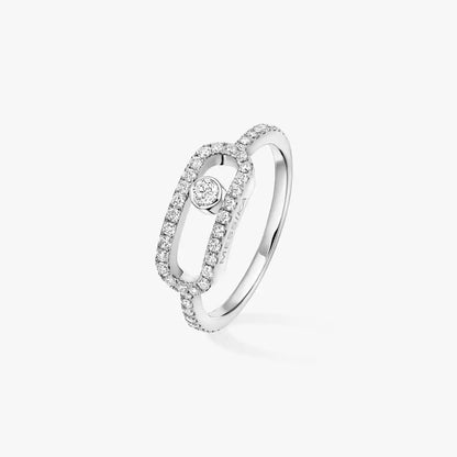 [Bling Jewelrys]Move Uno ダイヤモンドリング（ゴールド）
