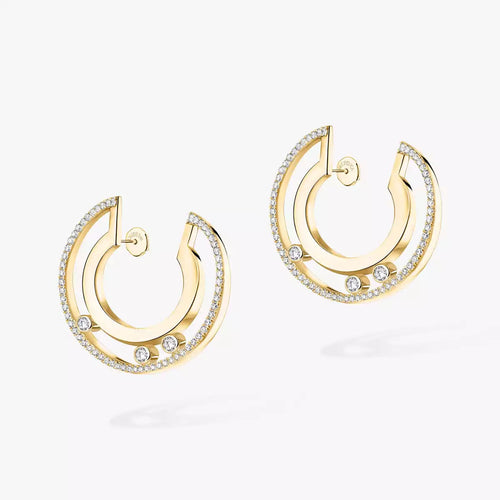 [Bling Jewelrys] Kleine Move Romane Diamant-Creolen