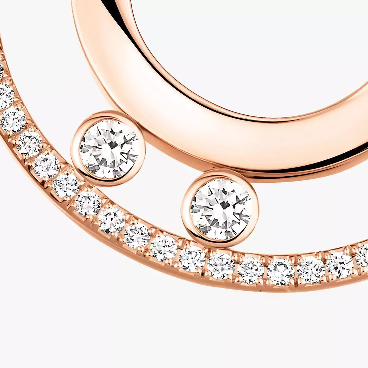 [Bling Jewelrys] Kleine Move Romane Diamant-Creolen