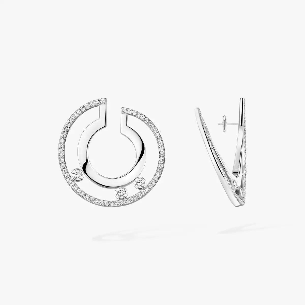 [Bling Jewelrys] Kleine Move Romane Diamant-Creolen