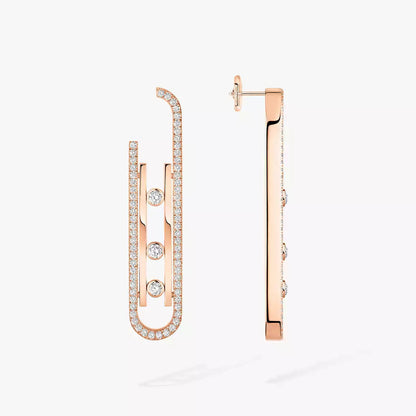 [Bling Jewelrys]Diamond Pendant Earrings Move 10Th