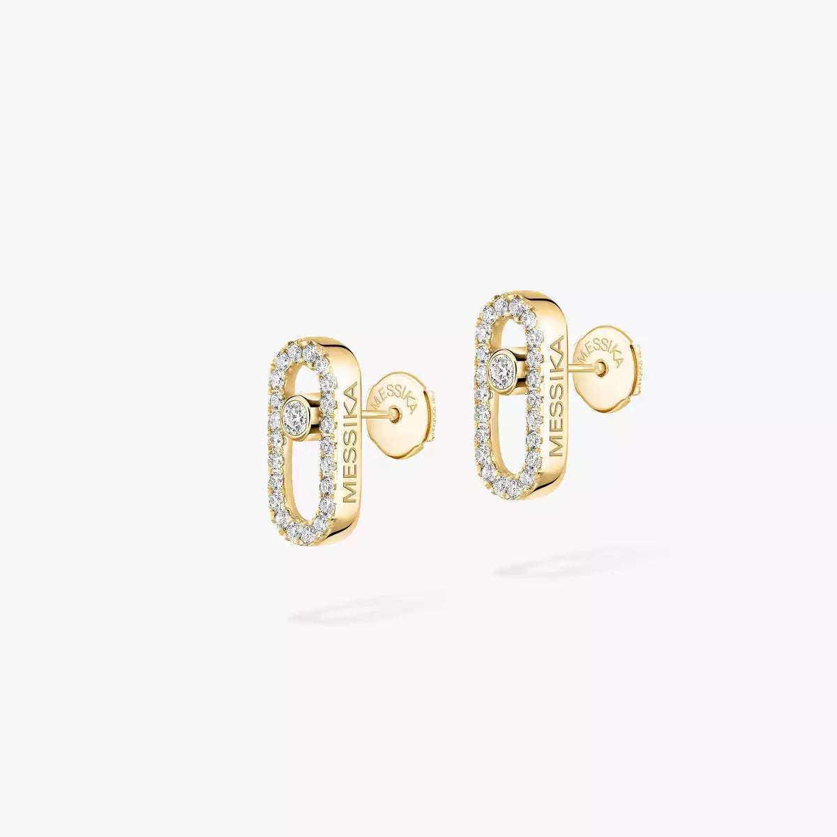 [Bling Jewelrys]Move Uno Diamond Earrings