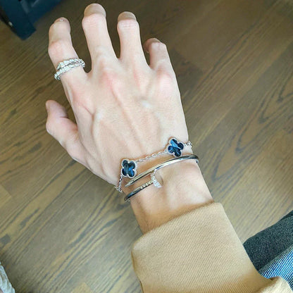 [Bling Jewelrys ]CLOVER 5 MOTIF PIETERSITE BRACELET COLLECTION