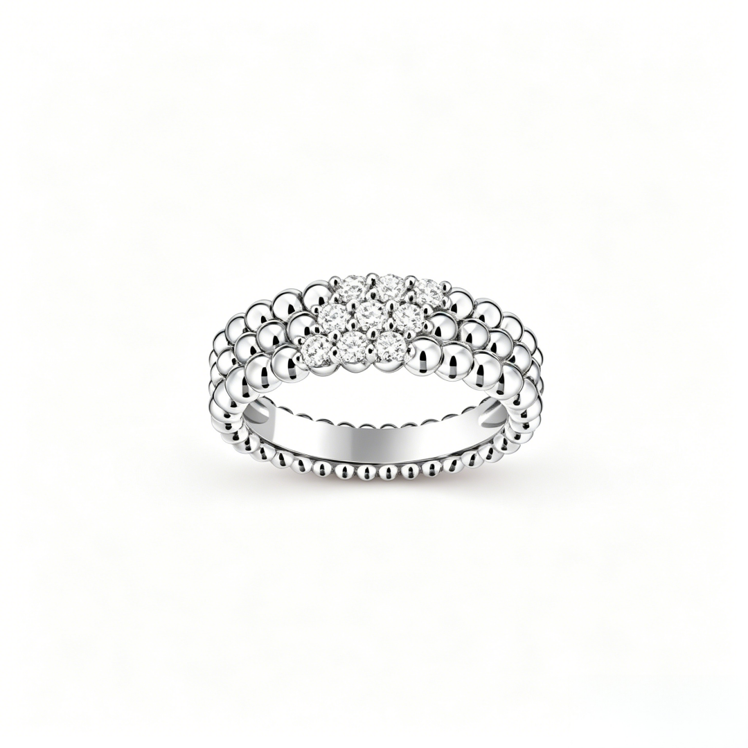 [Bling Jewelrys] DREIREIHIGER DIAMANT-RING