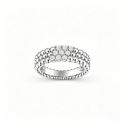 [Bling Jewelrys] DREIREIHIGER DIAMANT-RING