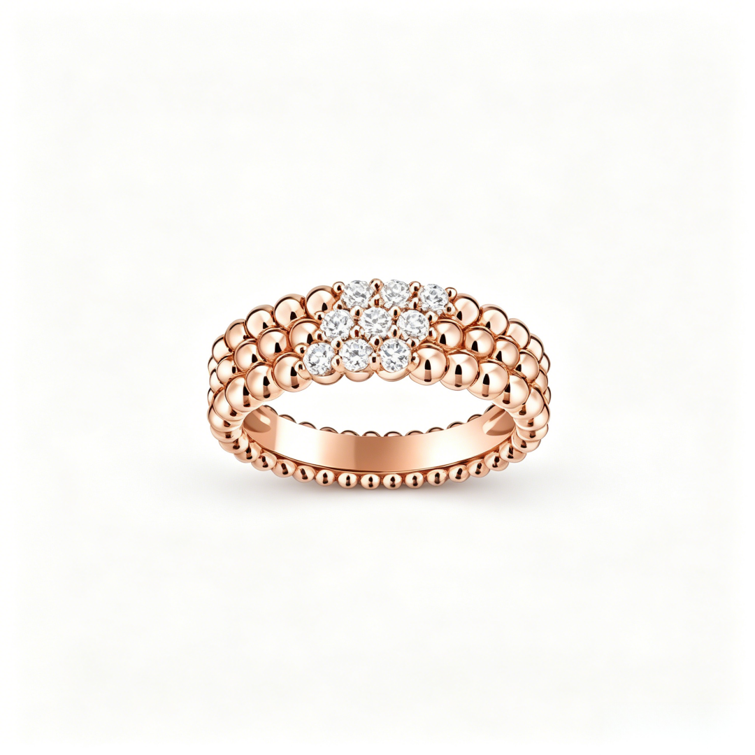 [Bling Jewelrys] DREIREIHIGER DIAMANT-RING