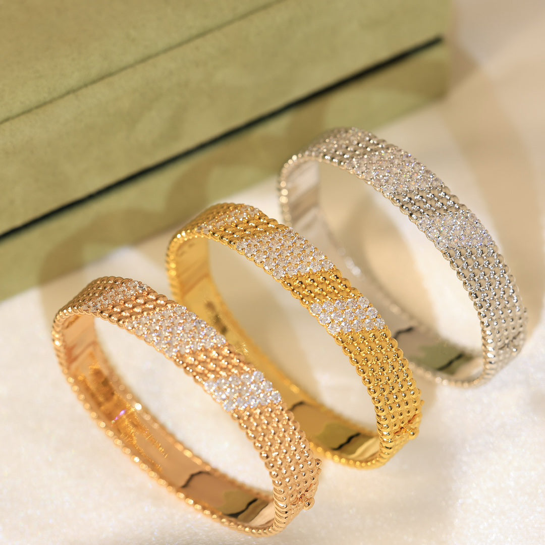 [Bling Jewelrys] FÜNFREIHIGES DIAMANTARMBAND