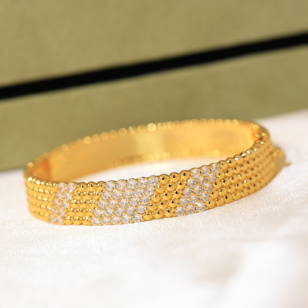 [Bling Jewelrys] FÜNFREIHIGES DIAMANTARMBAND