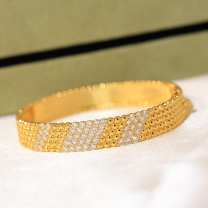 [Bling Jewelrys] FÜNFREIHIGES DIAMANTARMBAND