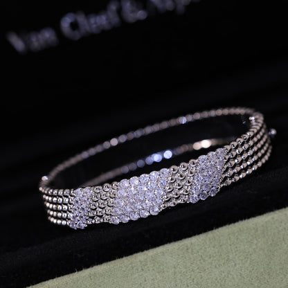 [Bling Jewelrys] FÜNFREIHIGES DIAMANTARMBAND