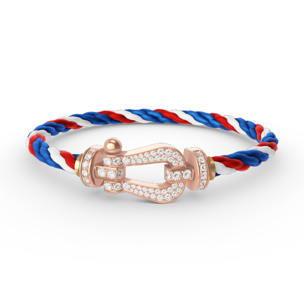 [Bling Jewelrys ]FORCE LARGE HORSESHOE FULL DIAMOND BRACELET ROSE GOLD