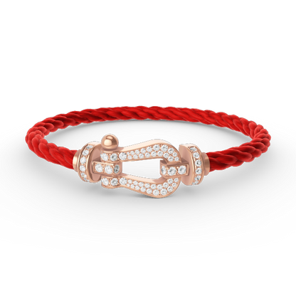 [Bling Jewelrys ]FORCE LARGE HORSESHOE FULL DIAMOND BRACELET ROSE GOLD