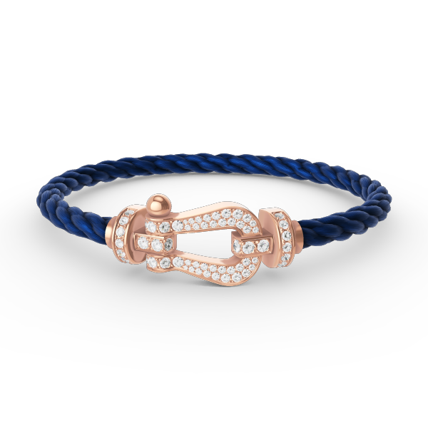[Bling Jewelrys ]FORCE LARGE HORSESHOE FULL DIAMOND BRACELET ROSE GOLD
