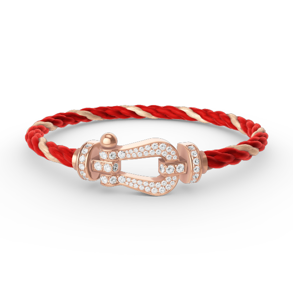 [Bling Jewelrys ]FORCE LARGE HORSESHOE FULL DIAMOND BRACELET ROSE GOLD