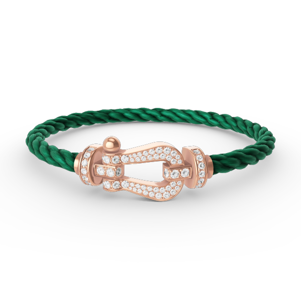 [Bling Jewelrys ]FORCE LARGE HORSESHOE FULL DIAMOND BRACELET ROSE GOLD
