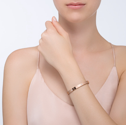 [Bling Jewelry] LIEBESARMBAND 6,1 MM 4 DIAMANTEN