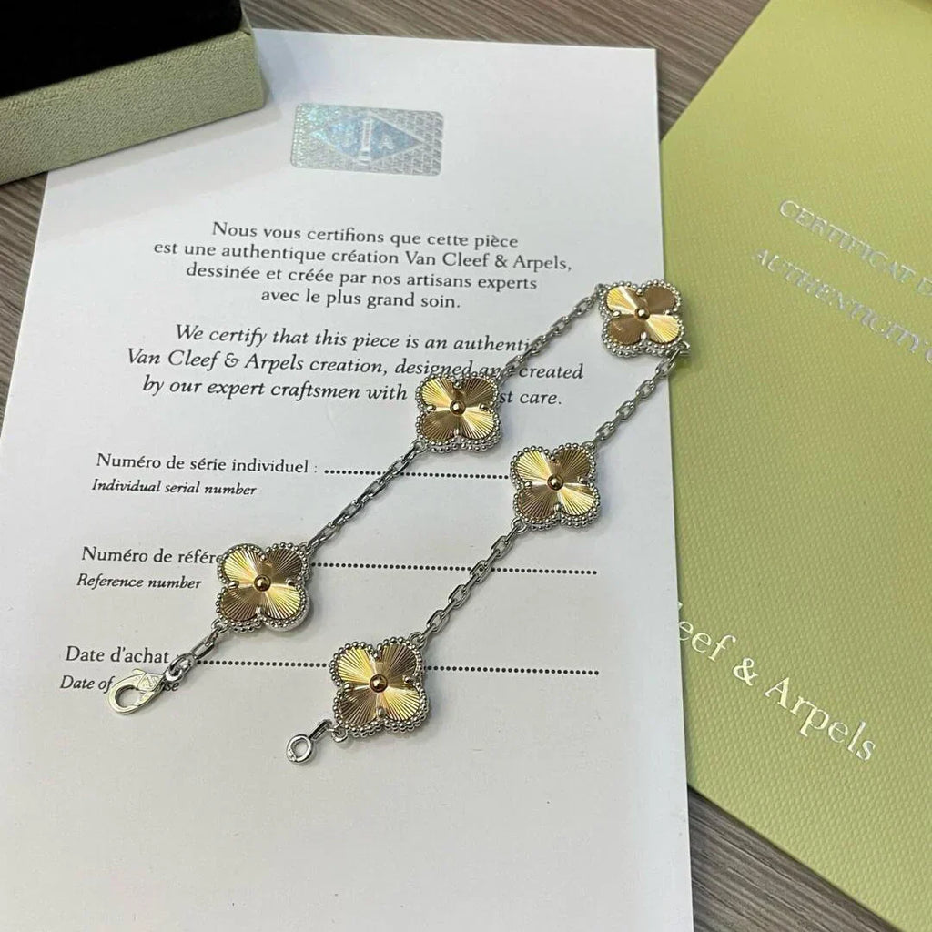 [Bling Jewelrys ] CLOVER 5 MOTIF LASER BRACELET COLLECTION