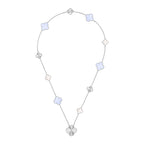 [Bling Jewelry] 取り外し可能 クローバー 15(11+4) フラワー シルバー ネックレスセット