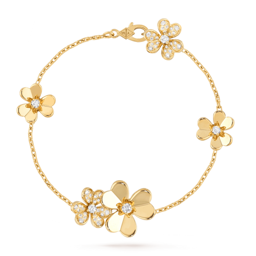 {
  "Bling Jewelrys ": "Bling Jewelrys ",
  "FRIVOLE GOLD 5 FLOWERS BRACELET": "FRIVOLE GOLD 5-BLÜTEN-ARMBAND"
}