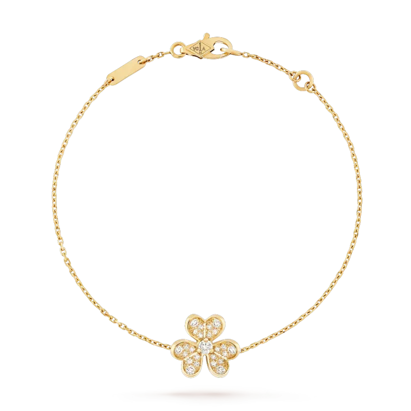 [Bling Jewelrys ]FRIVOLE GOLD-BLUMEN-DIAMANTARMBAND
