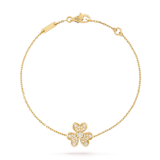 [Bling Jewelrys ]FRIVOLE GOLD-BLUMEN-DIAMANTARMBAND