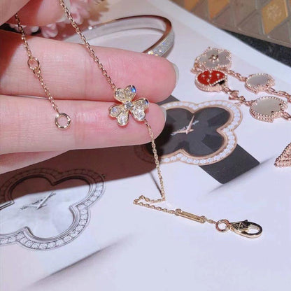 [Bling Jewelrys ]FRIVOLE GOLD-BLUMEN-DIAMANTARMBAND