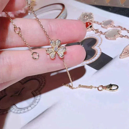 [Bling Jewelrys ]FRIVOLE GOLD-BLUMEN-DIAMANTARMBAND