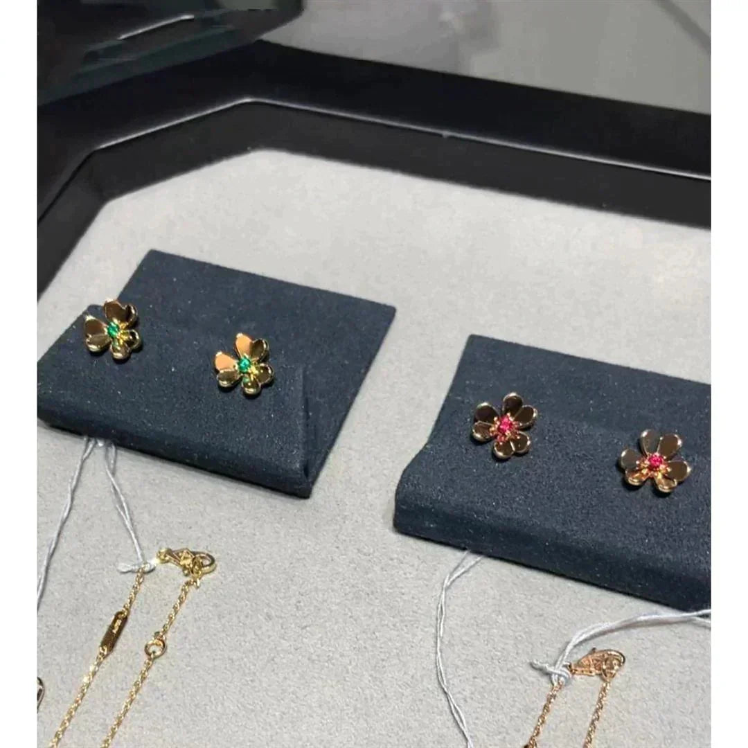 [Bling Jewelry] FRIVOLE フラワー ピンク イヤリング