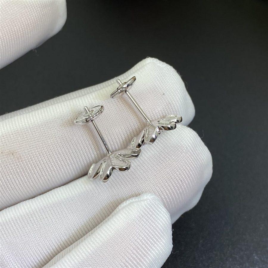 [Bling Jewelrys ]FRIVOLE MINI SILVER FLOWER EARRINGS
