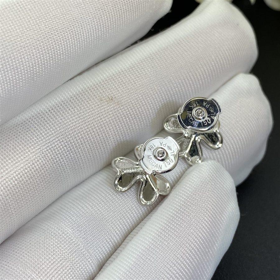 [Bling Jewelrys ]FRIVOLE MINI SILVER FLOWER EARRINGS